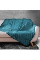 Κουβέρτα - Ριχτάρι Flannel Super Soft με ανάγλυφο σχέδιο Mariolis Emerald 150x220cm.