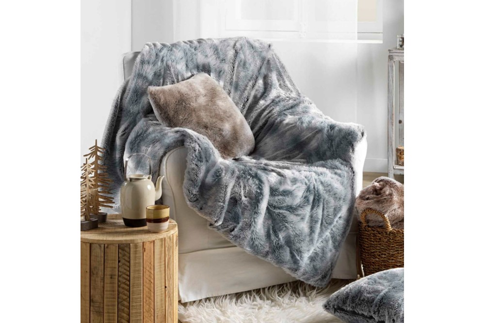 Ριχτάρι Γούνα Antartic Grey 180x220cm Ριχτάρι Γούνα Antartic Grey 180x220cm