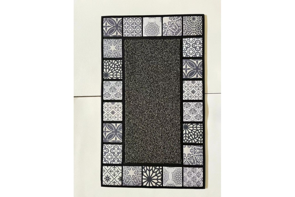 Πατάκι εξώπορτας ανάγλυφο Σχ.Flake 45Χ75cm 100% polypropylene 45x75cm