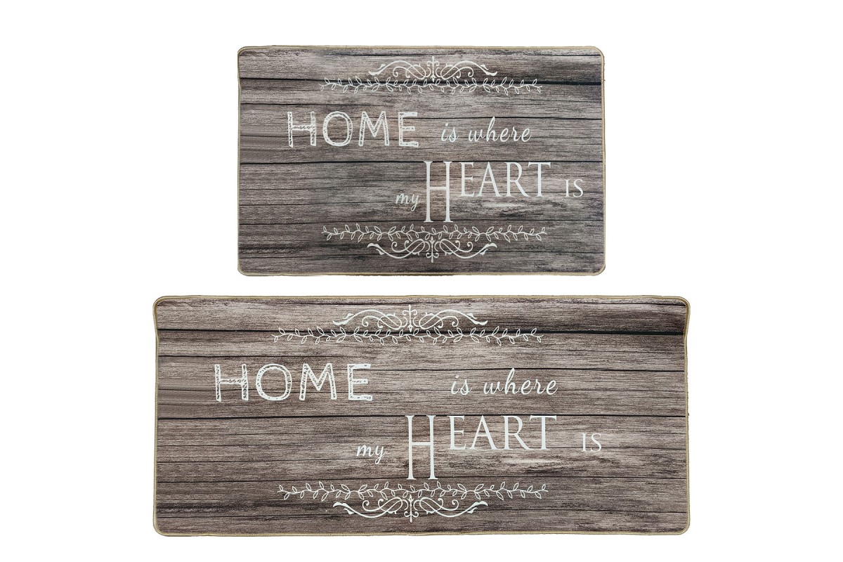 Αντιολισθητικά Χαλάκια Home σετ 2 τεμαχίων 50x80cm.+55x120cm.