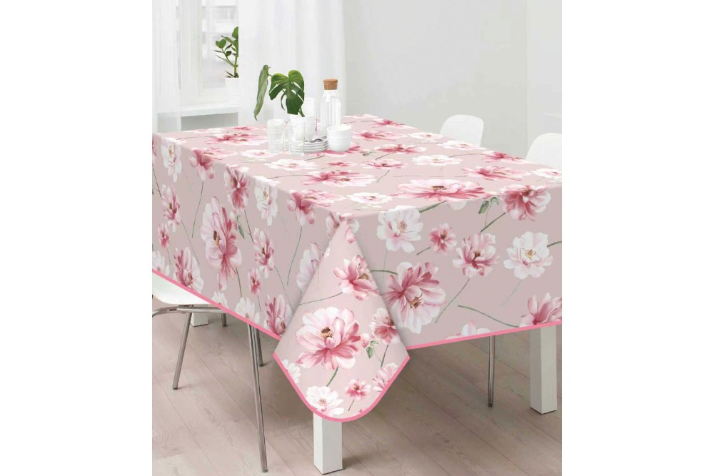 Τραπεζομάντηλο Αλέκιαστο Laura 100% Pol. 150x180cm.