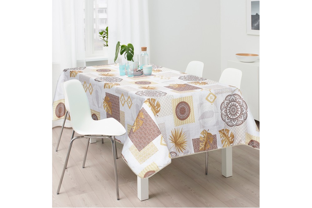 Τραπεζομάντηλο Αλέκιαστο Delores 100% Pol. 150x180cm.