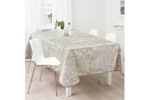 Τραπεζομάντηλο Αλέκιαστο Paisley Grey 100% Pol. 150x180cm.