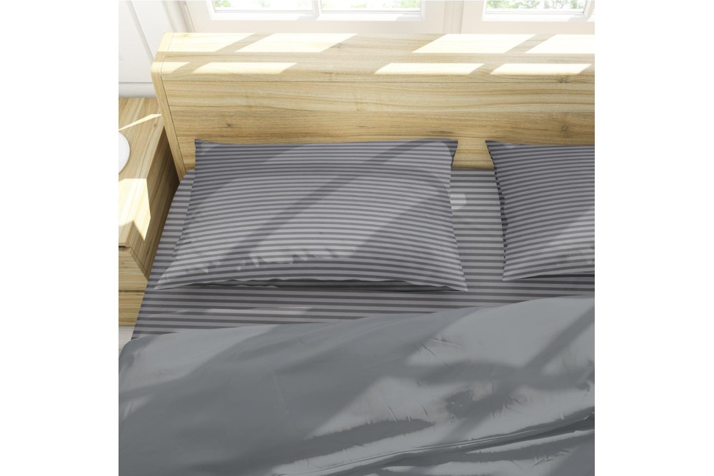 Σεντόνι με Λάστιχο Chic Grey 180x200+32cm Σεντόνι με Λάστιχο Chic Grey 180x200+32cm