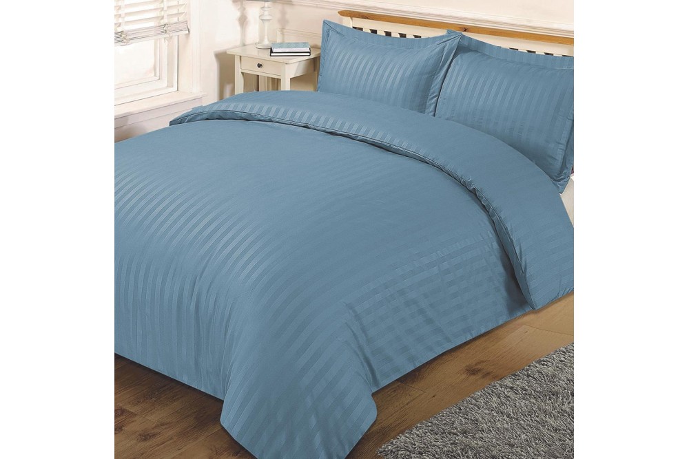 Σεντόνια σετ "Glamour" Blue 240x280cm + 2 μαξιλαροθήκες 52x72cm