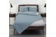 Σεντόνια Σετ Blue - Ice Grey 240x260cm + 2 Μαξιλαροθήκες 52x72cm