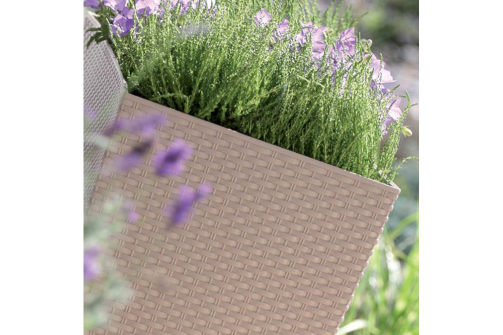 Κασπώ - Γλάστρα 2 σε 1 Rato Square Low Μόκα 40x40x40,8cm. Κασπώ - Γλάστρα 2 σε 1 Rato Square Low Μόκα 40x40x40,8cm.