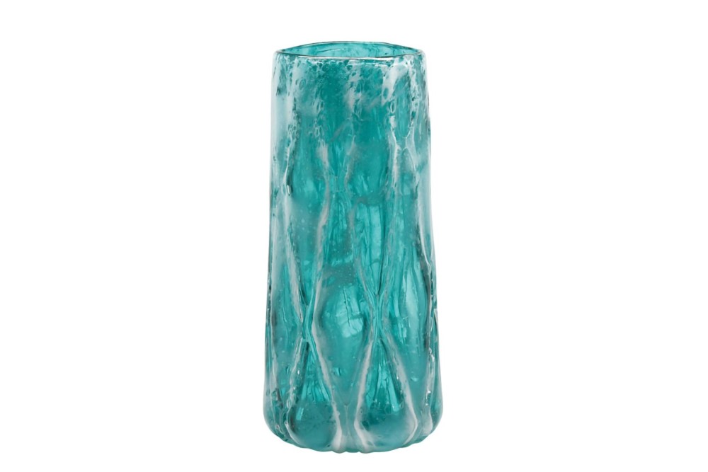 Βάζο Φυσητό Θάλασσα Turquoise Φ18x38,5cm. Βάζο Φυσητό Θάλασσα Turquoise Φ18x38,5cm.