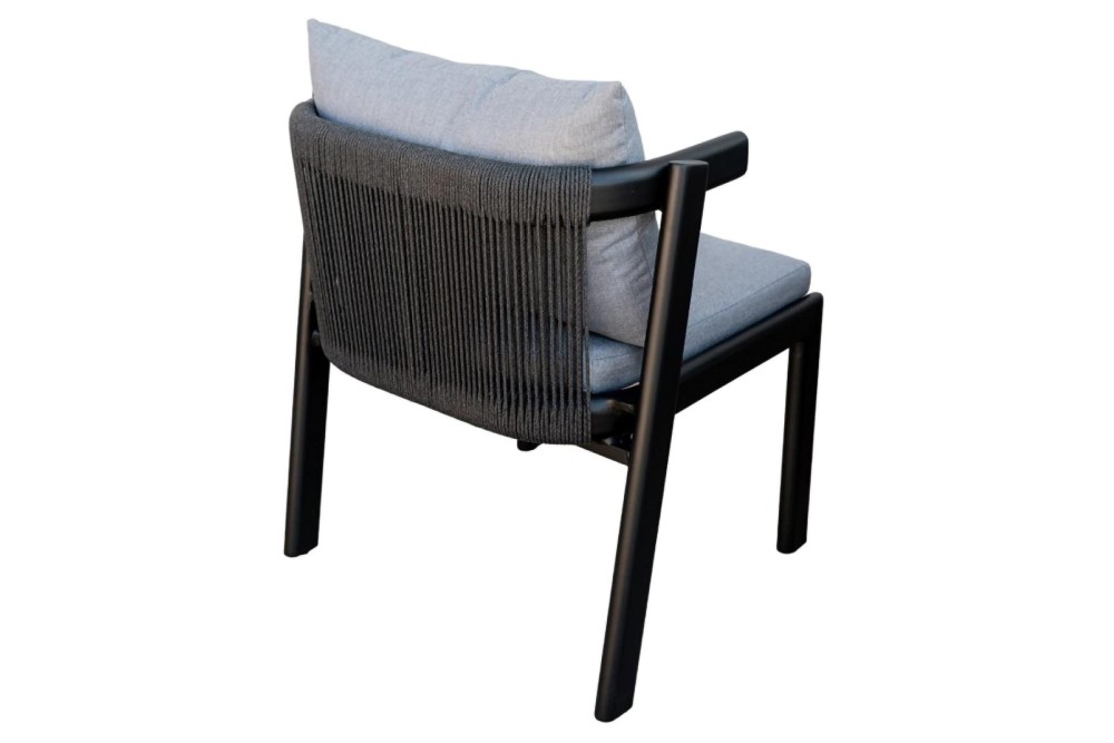 Σετ Τραπεζαρίας Κήπου 7 τεμαχίων Αλουμινίου Γκρι