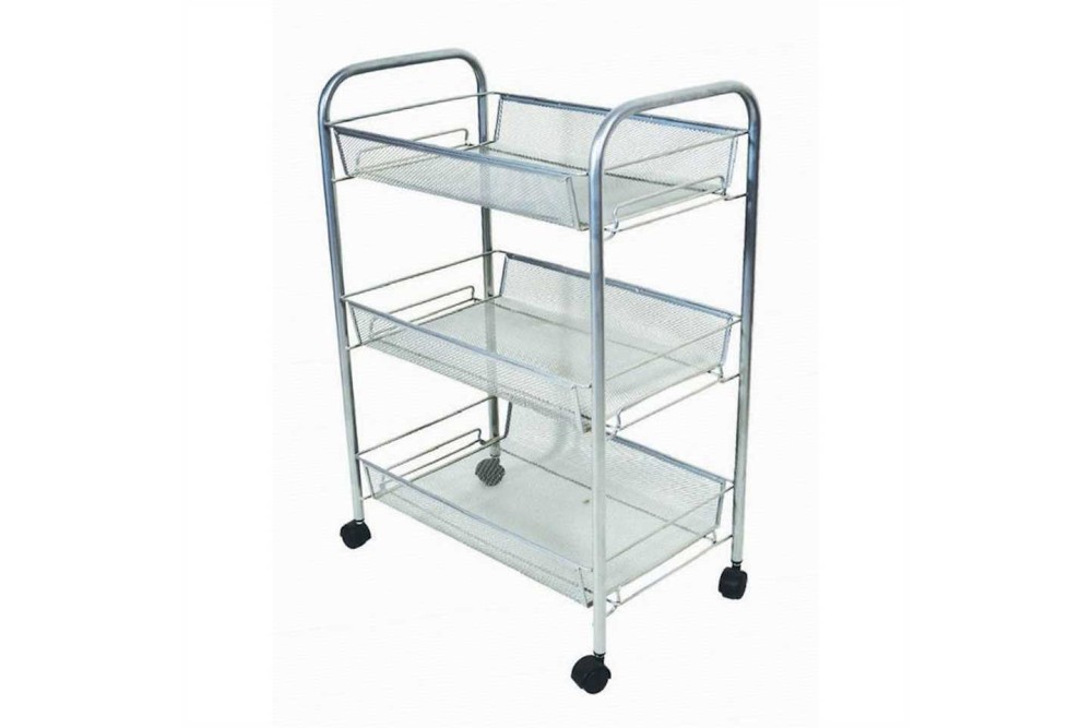 Τρόλεϊ Κουζίνας Μεταλλικό Κυψέλη 44x26x63cm Τρόλεϊ Κουζίνας Μεταλλικό Κυψέλη 44x26x63cm