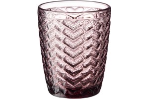 Ποτήρι Ουίσκι Purple Chevron 270ml Σετ 6τμχ