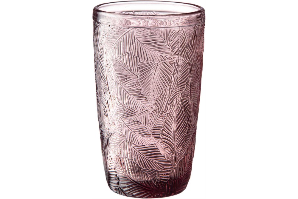 Ποτήρι Νερού Purple Leaves 380ml Σετ 6τμχ Ποτήρι Νερού Purple Leaves 380ml Σετ 6τμχ
