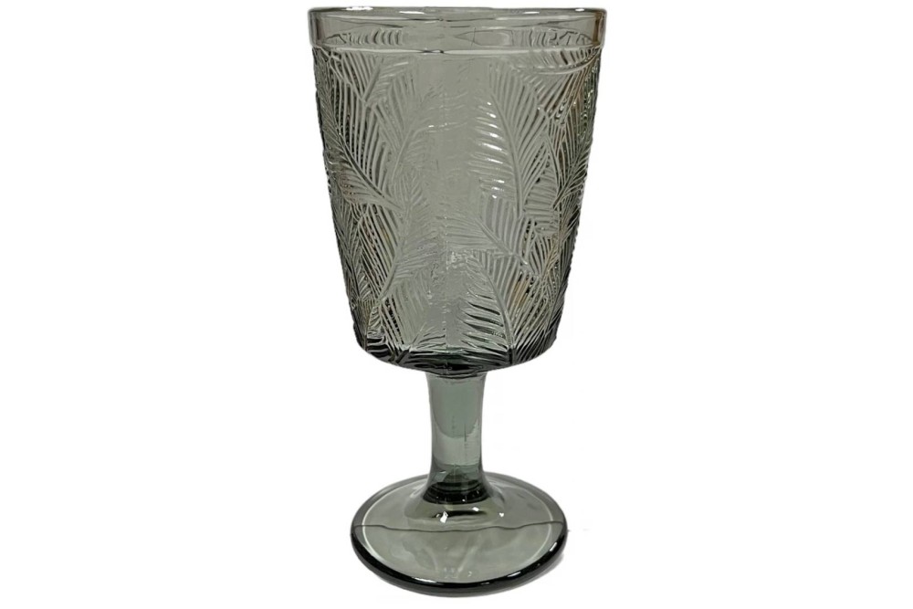 Ποτήρι Κολωνάτο Grey Leaves 300ml Σετ 6τμχ