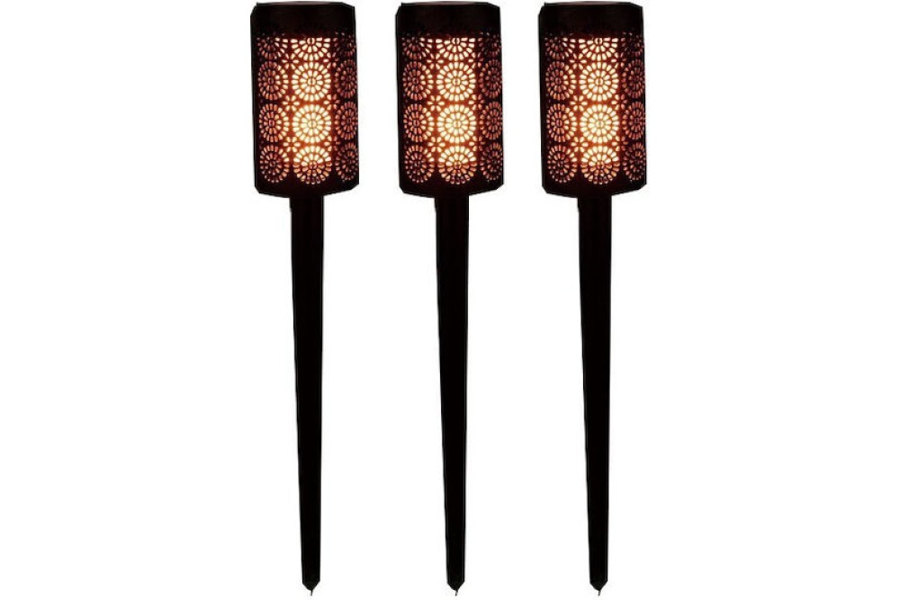 Ηλιακό φανάρι κήπου Led Φ6.5x39 εκ. 