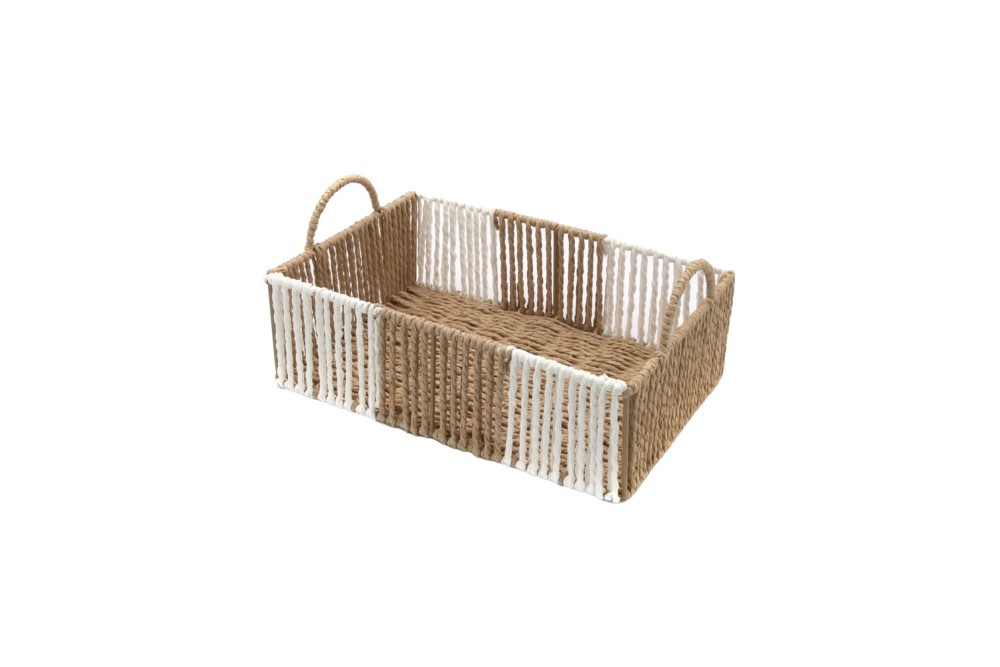 Καλάθι Τακτοποίησης πλεκτό με λαβές μικρό 25x17x9cm
