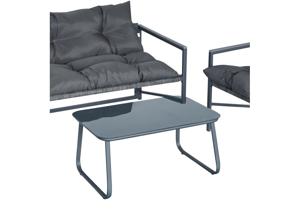 Σετ Καθιστικό Κήπου 4 τεμαχίων Dark Grey