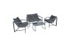 Σετ Καθιστικό Κήπου 4 τεμαχίων Dark Grey