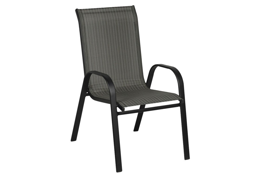 Πολυθρόνα με μαύρο μεταλλικό σκελετό και mix μαύρο πανί Πολυθρόνα με μαύρο μεταλλικό σκελετό και mix μαύρο πανί