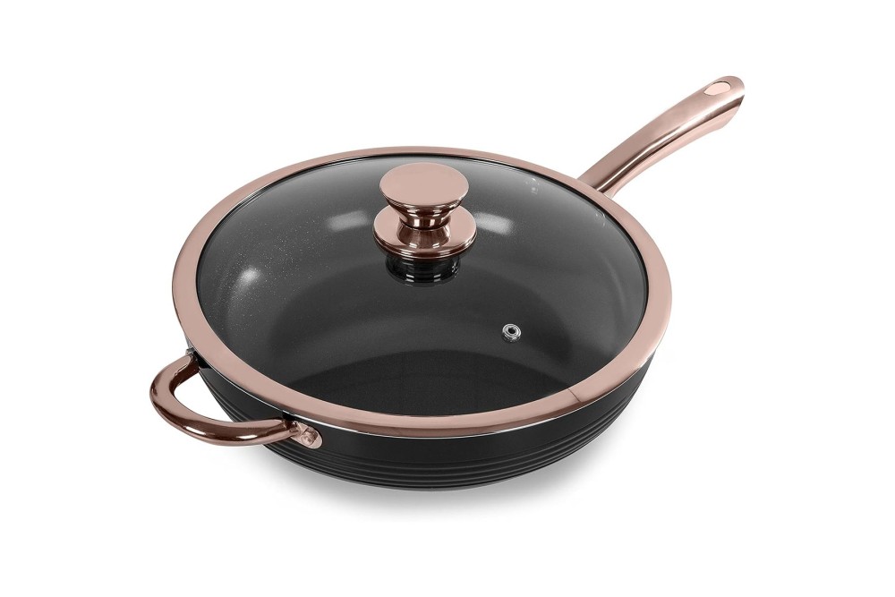 Τηγάνι - Σωτέζα μπρονζέ με αντικολλητική επίστρωση 26x5cm. Τηγάνι - Σωτέζα μπρονζέ με αντικολλητική επίστρωση 26x5cm.