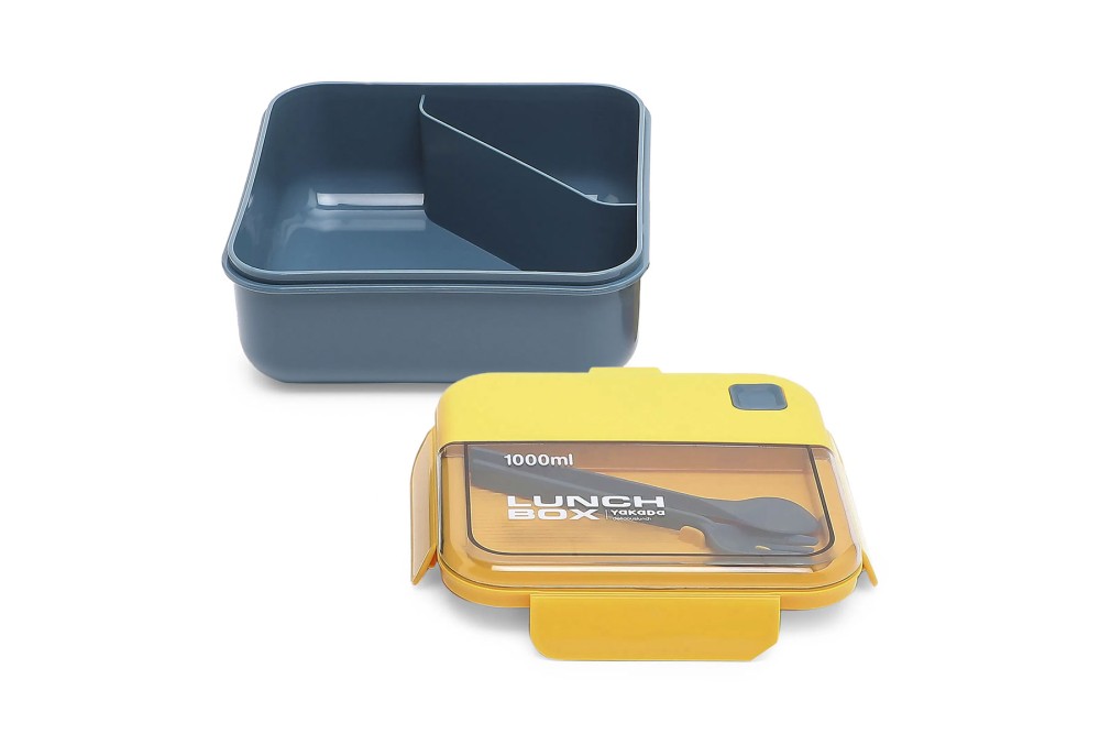 Δοχείο Φαγητού Lunch Box Πλαστικό Κίτρινο 1000ml