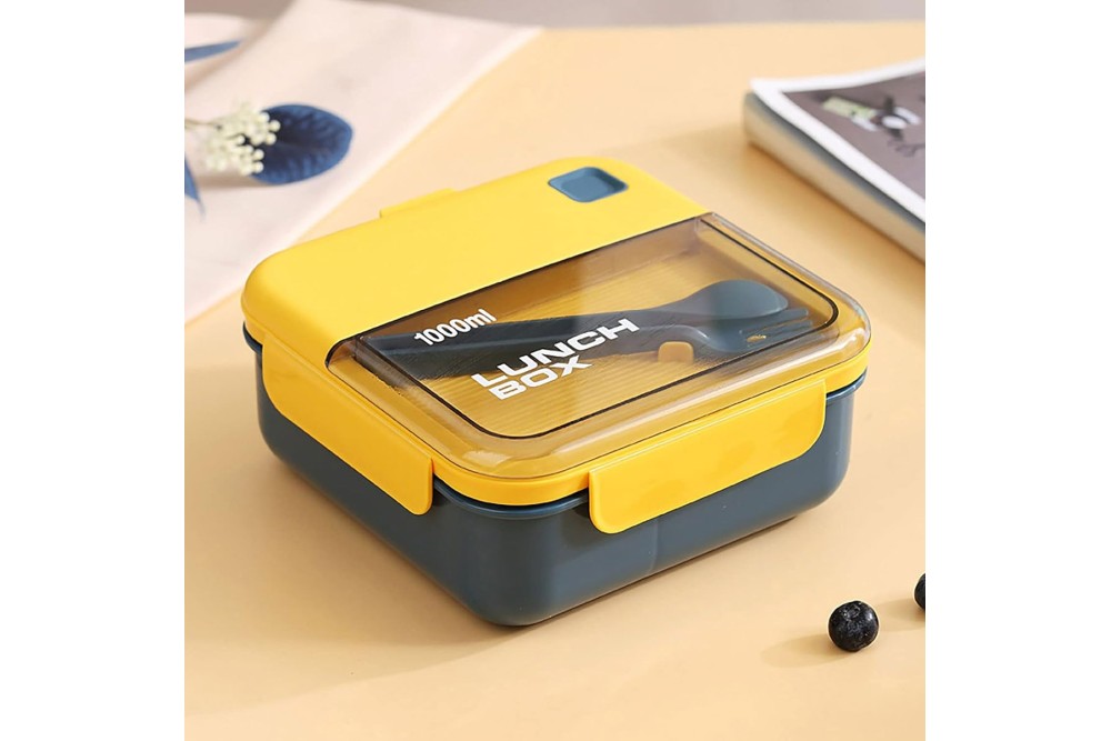 Δοχείο Φαγητού Lunch Box Πλαστικό Κίτρινο 1000ml