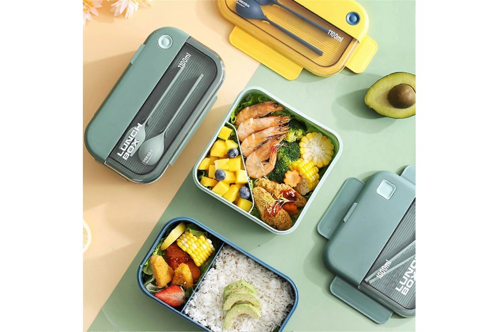 Δοχείο Φαγητού Lunch Box Πλαστικό Κίτρινο 1000ml