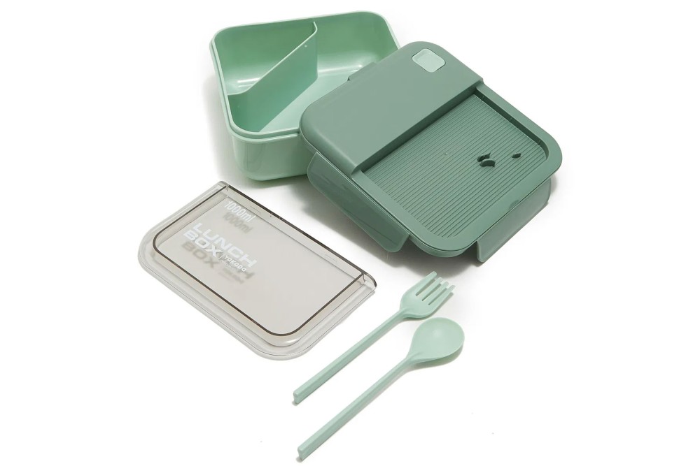 Δοχείο Φαγητού Lunch Box Πλαστικό Πράσινο 1000ml