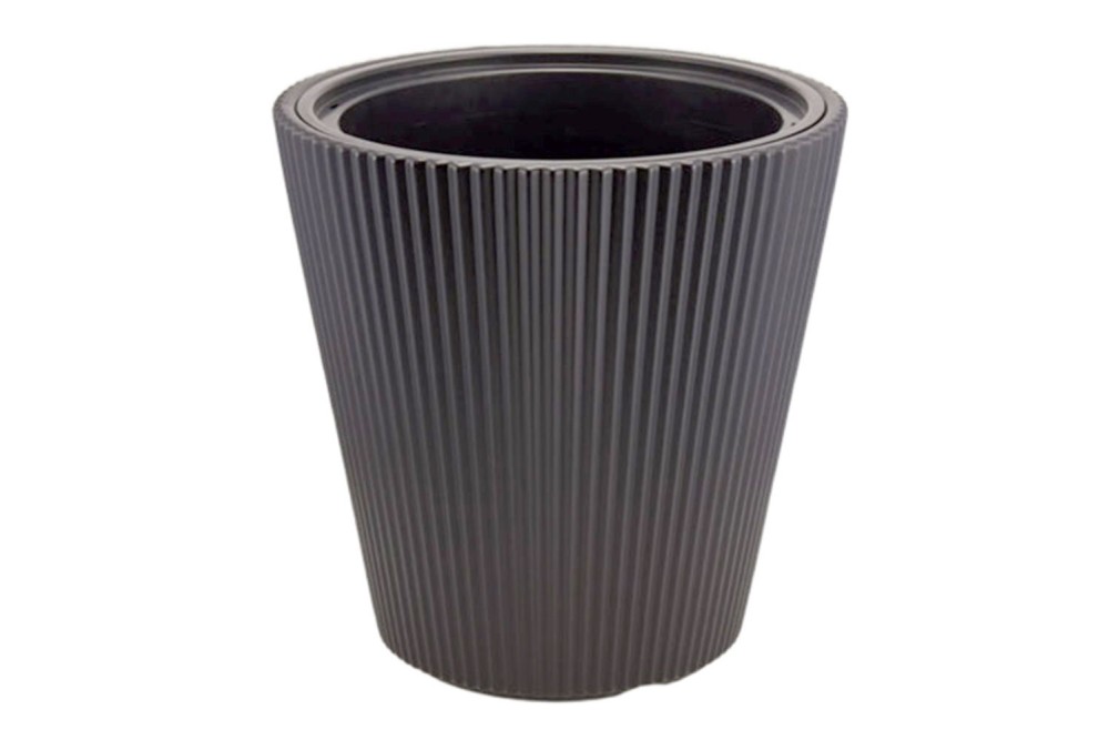 Γλάστρα Luna Dark Grey 16lt 39x36,5cm