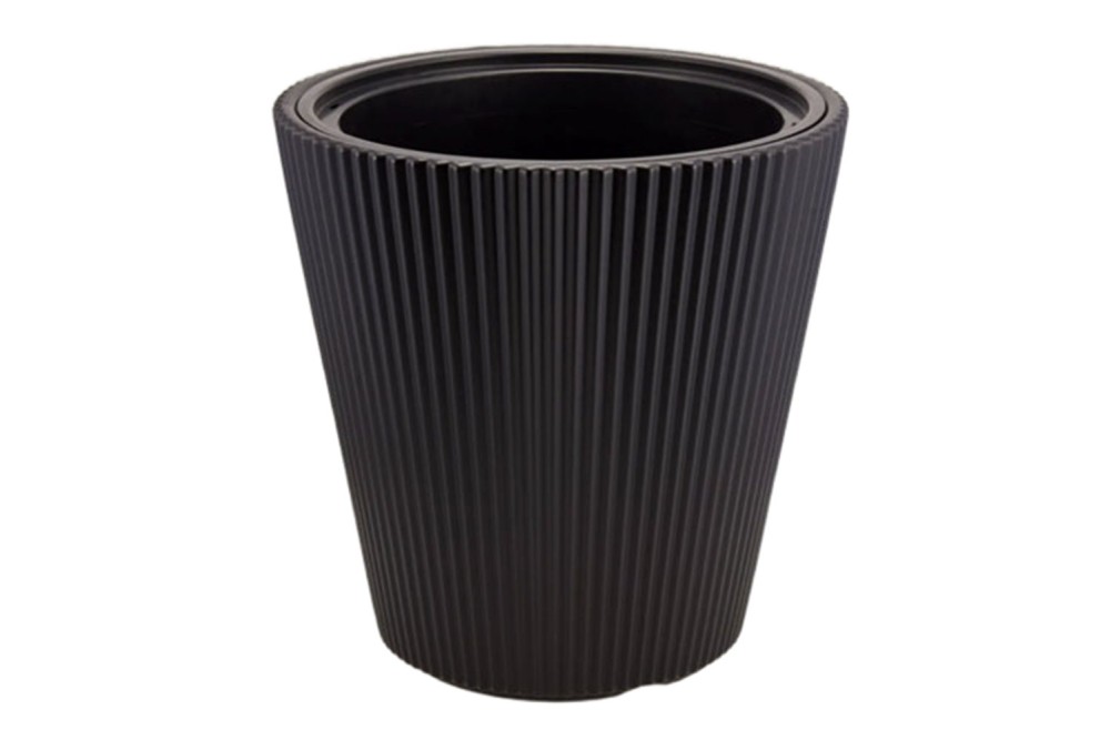 Γλάστρα Luna Black 16lt 39x36,5cm