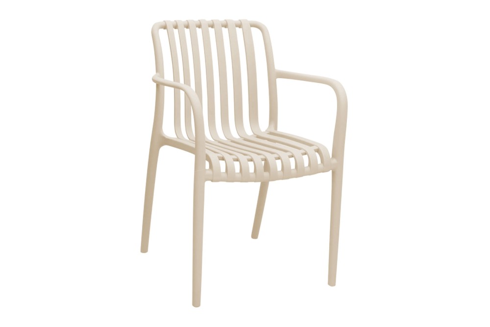 Πολυθρόνα Κήπου Πολυπροπυλενίου Cream 54.5x41x81cm Πολυθρόνα Κήπου Πολυπροπυλενίου Cream 54.5x41x81cm