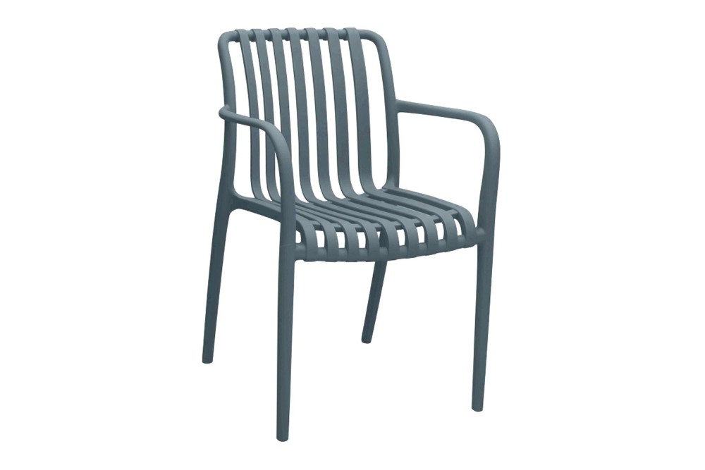 Πολυθρόνα Κήπου Πολυπροπυλενίου Grey 54.5x41x81cm Πολυθρόνα Κήπου Πολυπροπυλενίου Grey 54.5x41x81cm