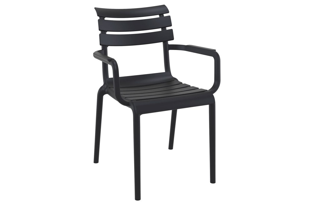 Πολυθρόνα Κήπου Πολυπροπυλενίου Black 54x58x83cm Πολυθρόνα Κήπου Πολυπροπυλενίου Black 54x58x83cm