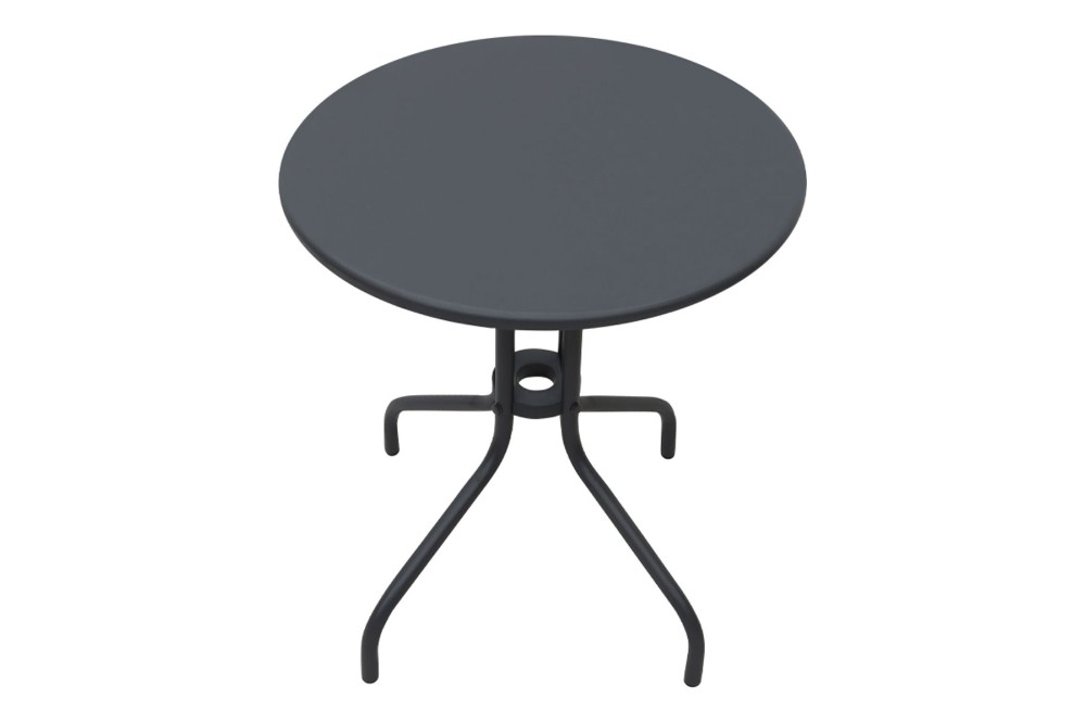 Τραπέζι Κήπου μεταλλικό Black Φ60cm.