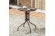 Τραπέζι Κήπου μεταλλικό Brown Φ60cm.