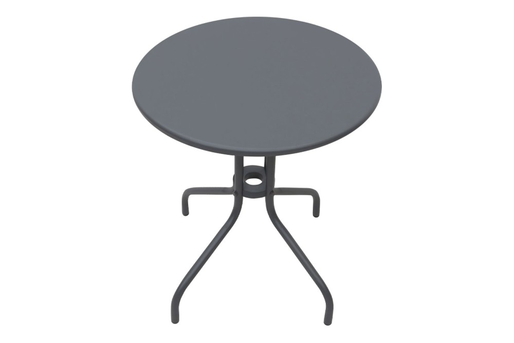 Τραπέζι Κήπου μεταλλικό Grey Φ60cm.