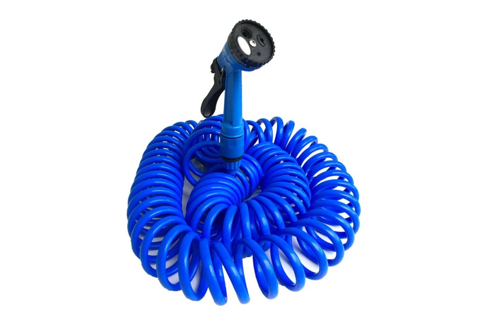 Λάστιχο Ποτίσματος Σπιράλ με πλήρες σετ εξαρτημάτων 7,5m. Λάστιχο Ποτίσματος Σπιράλ με πλήρες σετ εξαρτημάτων 7,5m.