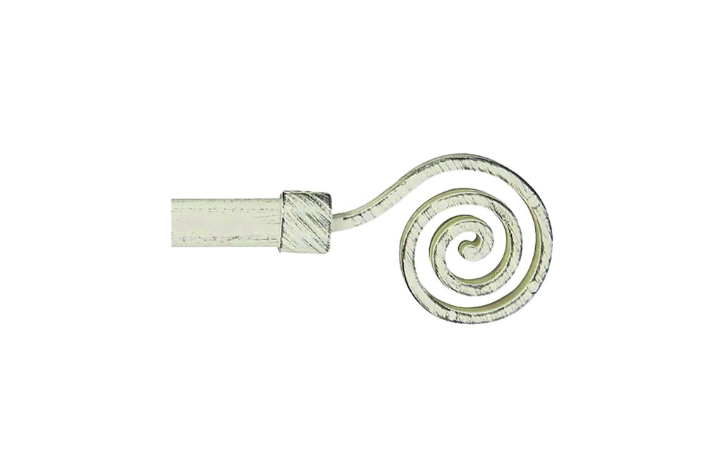 Κουρτινόβεργα μεταλλική μπεζ χρυσό Spiral 120x210cm