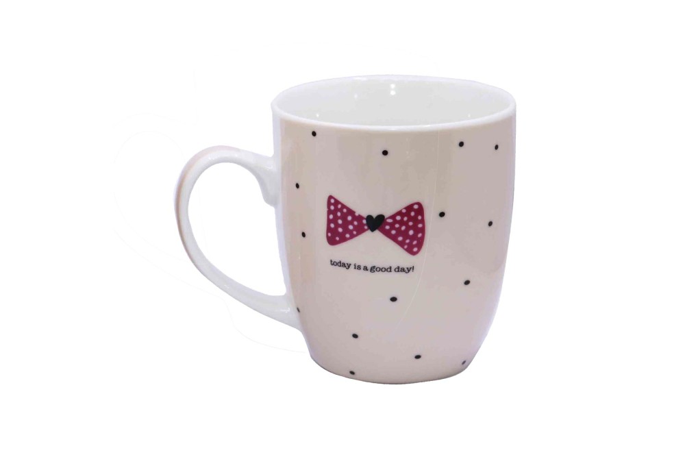 Κούπα Κεραμική Πουά Pink 8x10,3cm