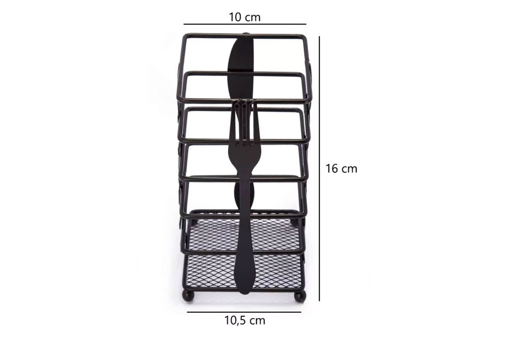 Μεταλλική Θήκη για Μαχαιροπίρουνα 10x10x16cm Μεταλλική Θήκη για Μαχαιροπίρουνα 10x10x16cm