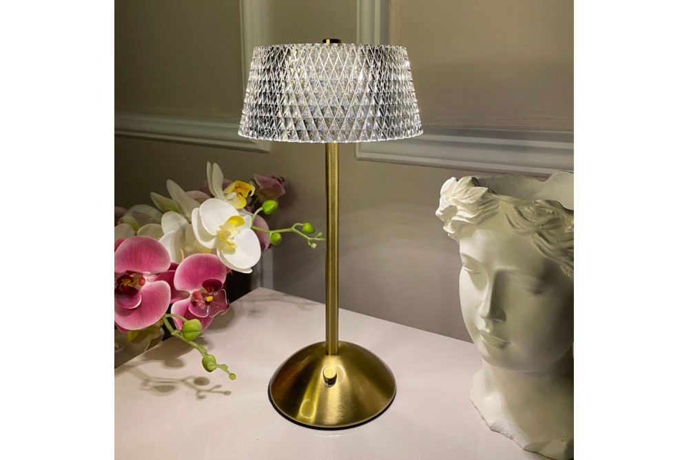 Λάμπα Επιτραπέζια Αφής Επαναφορτιζόμενη Metal 14,5x29cm. Λάμπα Επιτραπέζια Αφής Επαναφορτιζόμενη Metal 14,5x29cm.