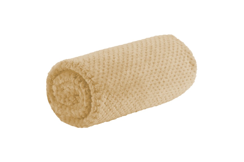 Κουβέρτα Popcorn Warm Beige Μονή 150x220cm.