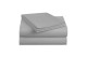 Σεντόνια Βαμβακοσατέν Σετ με 2 μαξιλαροθήκες 100% βαμβακερά 240x270cm Grey
