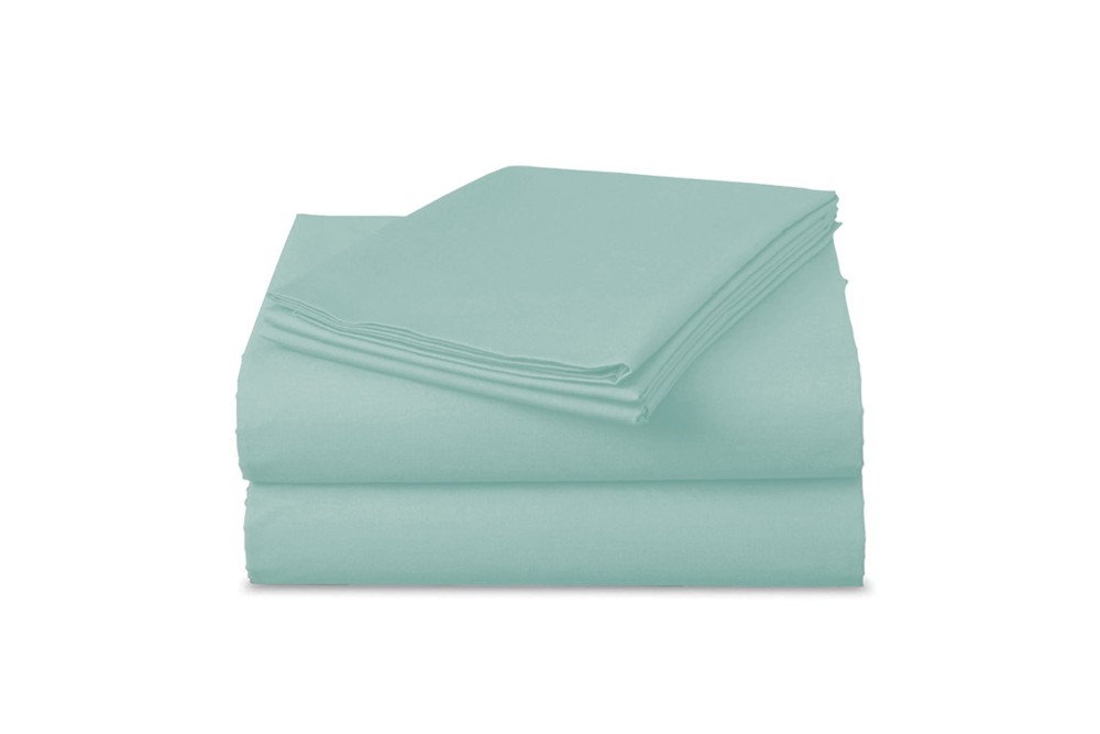 Σεντόνια Βαμβακοσατέν Σετ με 2 μαξιλαροθήκες 100% βαμβακερά 240x270cm Mint