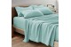 Σεντόνια Βαμβακοσατέν Σετ με 2 μαξιλαροθήκες 100% βαμβακερά 240x270cm Mint