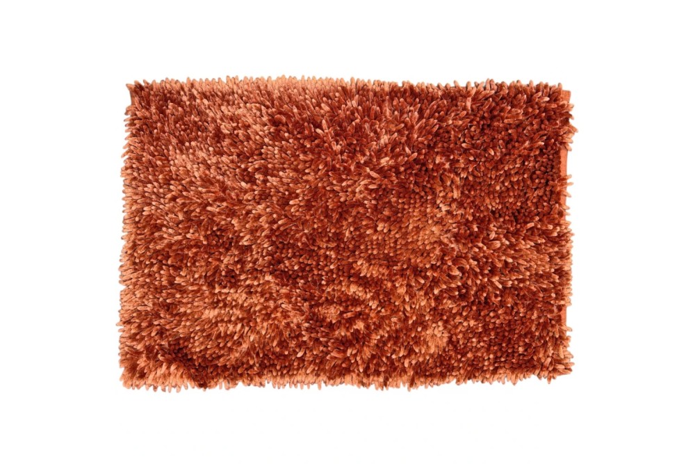 Πατάκι μπάνιου polyester βαρύ με αντιολισθητικό πάτο Terracotta 50x80cm