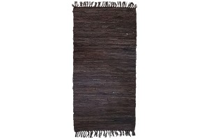 Χαλάκι Δερμάτινο άκαυστο Brown 65x135cm.