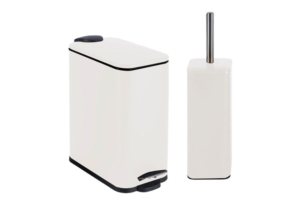 Πεντάλ μεταλλικό 5lt & Πιγκάλ White ΣΕΤ 2τεμ. Πεντάλ μεταλλικό 5lt & Πιγκάλ White ΣΕΤ 2τεμ.