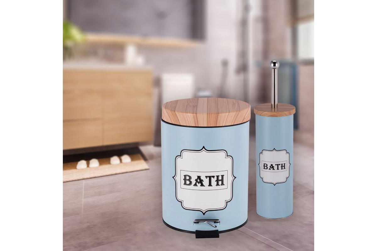 Πεντάλ μεταλλικό 5lt & Πιγκάλ Bath ΣΕΤ 2τεμ.