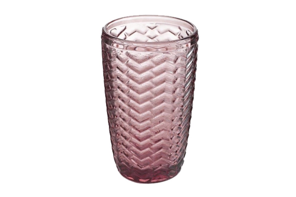 Ποτήρι Νερού Purple Chevron 380ml Σετ 6τμχ Ποτήρι Νερού Purple Chevron 380ml Σετ 6τμχ