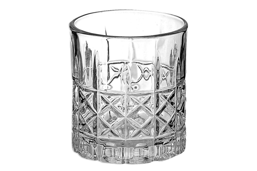 Ποτήρι Ουίσκι σκαλιστό 295ml Σετ 6τμχ